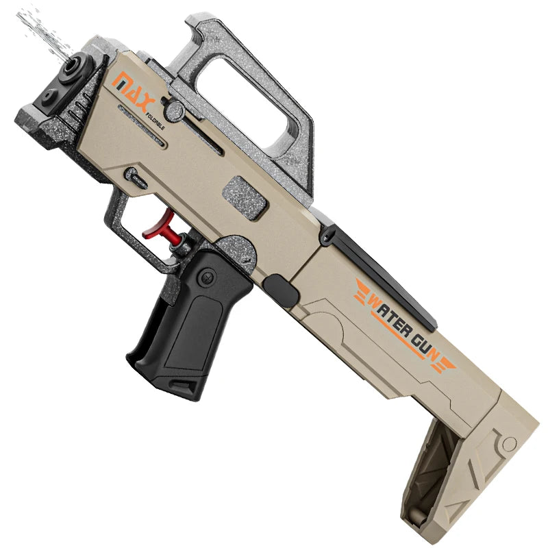 Manual Submachine Gun,Portable Continuous-Fire Water Gun Toy for Summer Beach, Pool, or Outdoor Play–Perfect for Kids and Adults