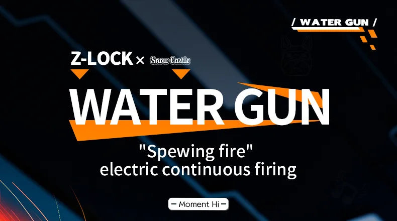 Flame Effect Electric Water Guns For Powerful Squirt Automatic Water Suction Water Blasters Summer Outdoor Beach Toy For Gift