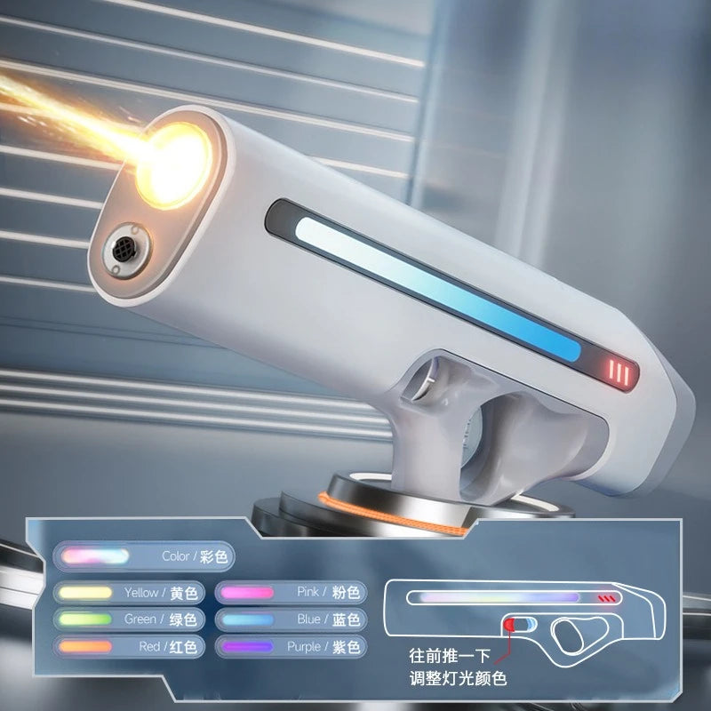 Electric Water Gun Toy Cool LED Automatic Absorb Water Shooting High Pressure Water Spray Summer Outdoor Toy for Adult Boy Gifts