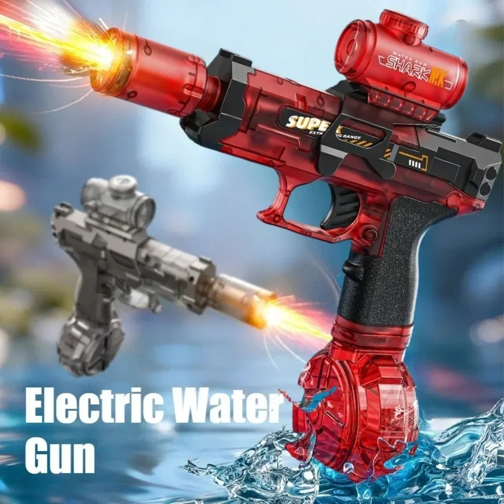 Electric Water Gun Automatic Continuous Shooting Water Blaster Summer Outdoor Beach Pool Water Fight Toy for Kids Adults