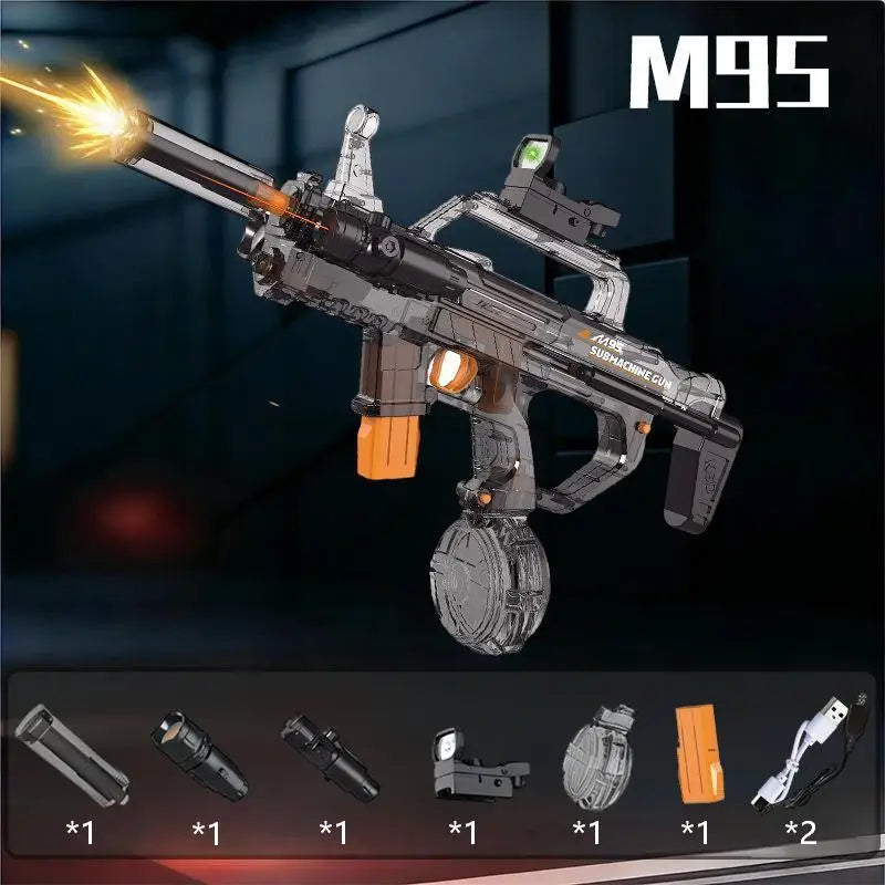 Electric Water Gun MK3 M95 Powerful Automatic Water Blaster High Pressure Squirt Gun Summer Beach Pool Outdoor Toy Gift for Kids