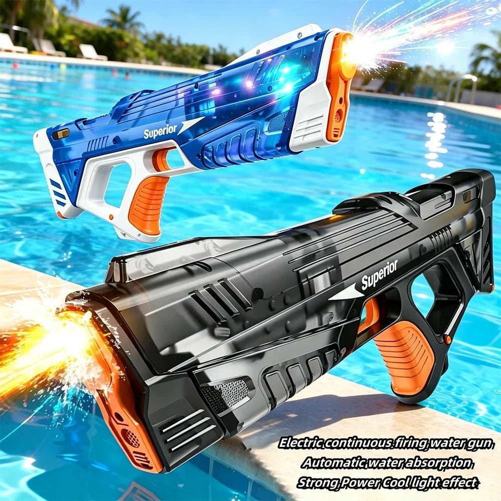 Electric Water Gun Toys Auto Suction Water Guns for Adults Squirt Guns Battery Powered Automatic Water Blasts Party Toy