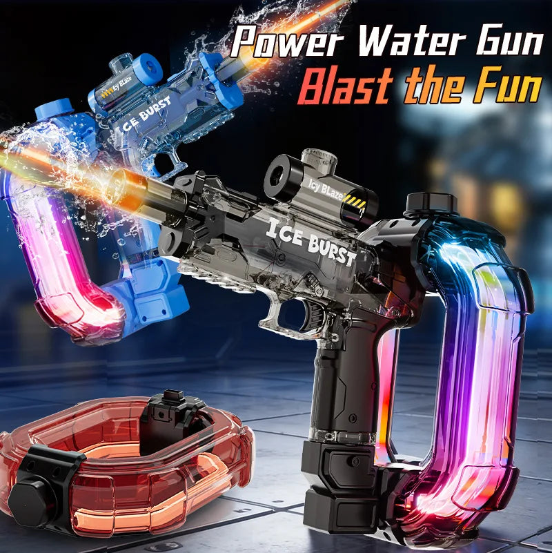 New Electric Water Gun Powerful Squirt Automatic Water Blasters Summer Outdoor Beach Toy for Kids Gift