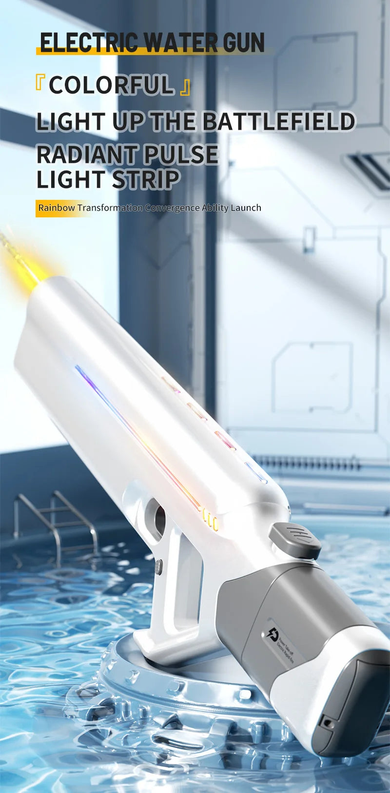 Electric Water Guns For Adults Powerful Squirt Automatic Water Suction Water Blasters Summer Outdoor Beach Toy For boys Kid Gift