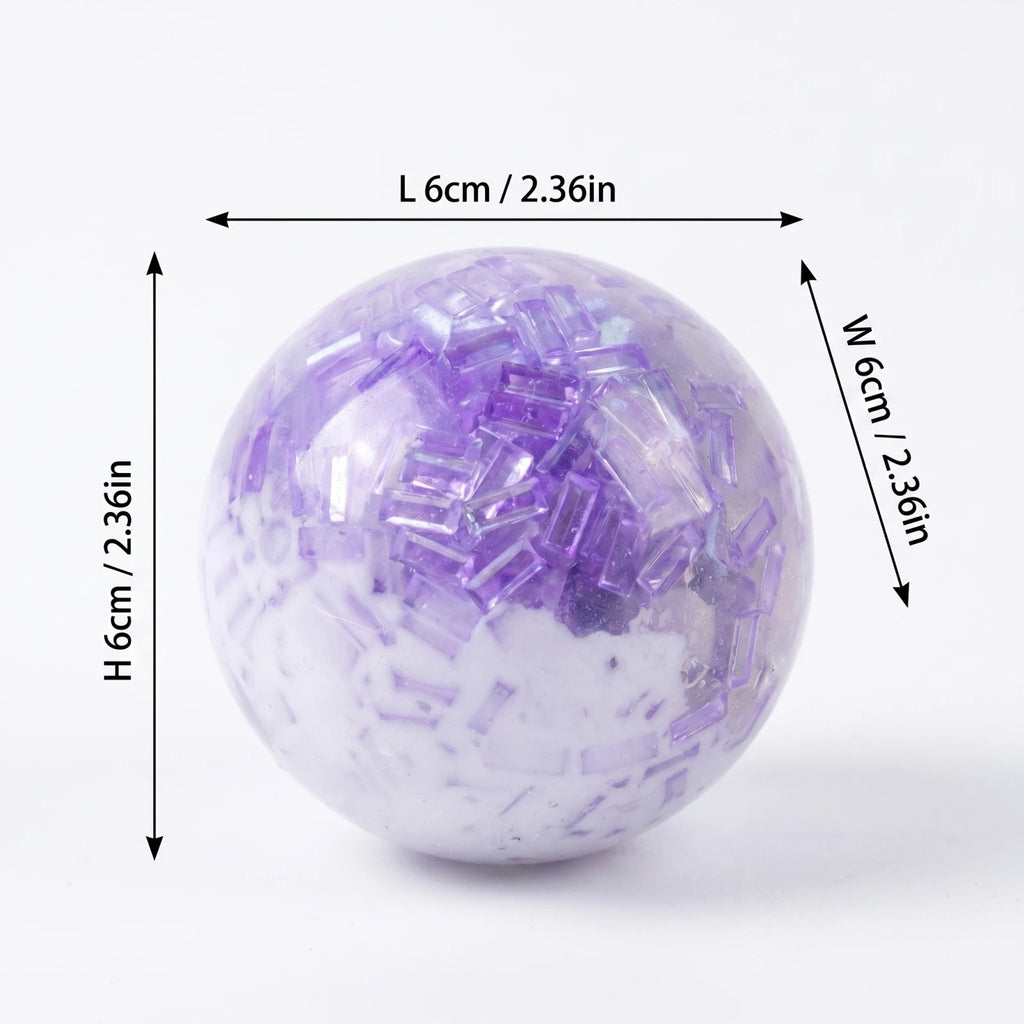 Stress Balls Crunchy Ice Fidget Toys Squeezable Sensory Anxiety Relief Hand Therapy Squishy Calming Relaxing Toy