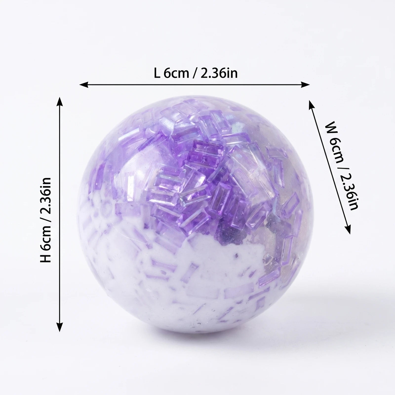 Stress Balls Crunchy Ice Fidget Toys Squeezable Sensory Anxiety Relief Hand Therapy Squishy Calming Relaxing Toy