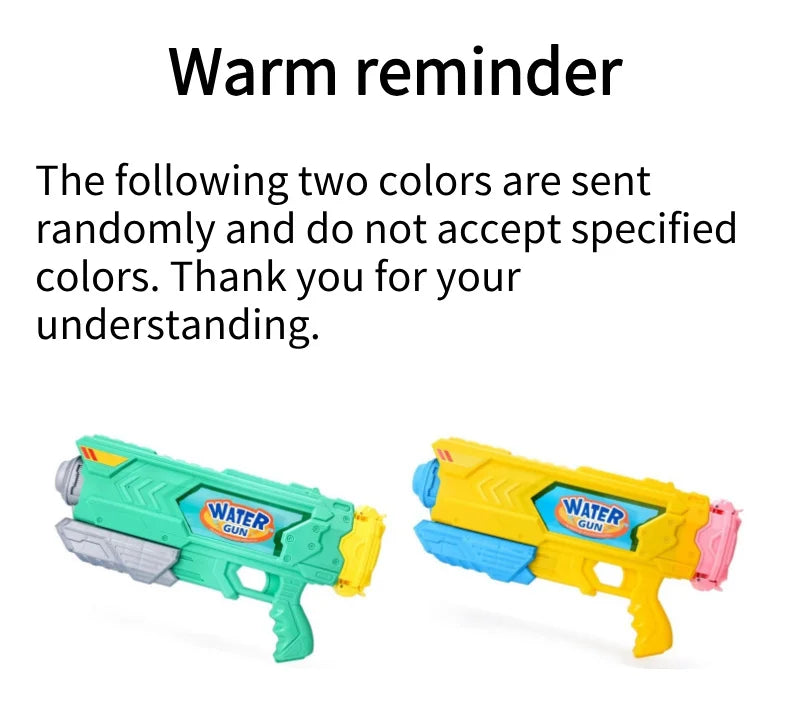 New Air Pressure Manual Water Gun, Random Color, Essential Outdoor Water Toy for Kids
