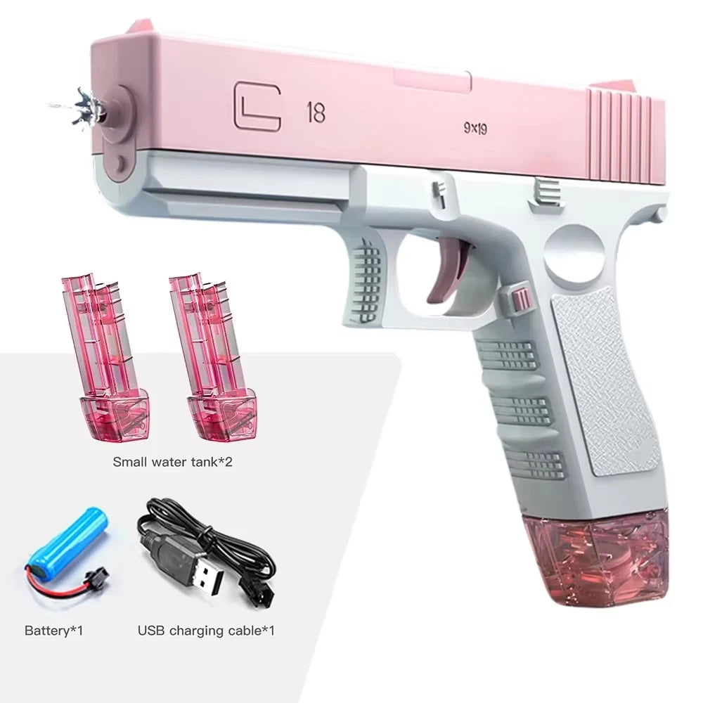 Electric Water Guns For Adults Powerful Squirt Automatic Water Suction Water Blasters Summer Outdoor Beach Toy For boys Kid Gift
