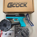 Red Electric Gel Ball Blaster Gun GLE817 - Automatic Ball Toy with Drum Mag, Red Dot & Flashlight for Outdoor Games