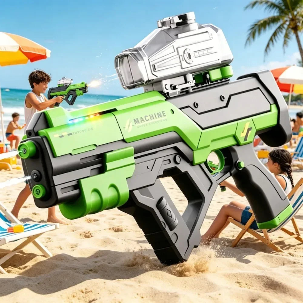 Electric Water Gun Automatic Continuous Shooting Water Blaster Summer Outdoor Beach Pool Water Fight Toy for Kids Adults
