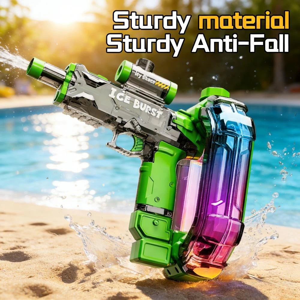 Electric Water Gun with Long Battery Automatic Water Blaster  for Summer Beach Pool Outdoor Party Games Ideal Children Gift