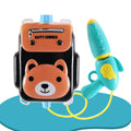 Toy water gun,Children Summer Outdoor Mini Cartoon Animals Baby Backpack Water Gun Beach Pool Party Fight Gun Toy for Kids Favor