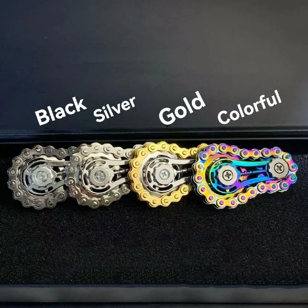 Creative Flywheel Fidget Spinner Spinning Top DIY Sprockets Fingertip Gyro Novelty Durable Hand Spinner Chain Gear Party Favors
