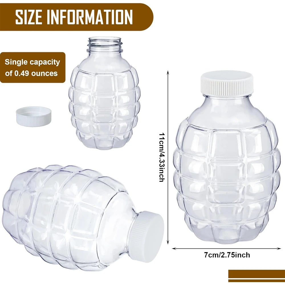 Water Gel Ball Blaster Gun Accessories Splatter Ball Gun Refill Ammo Plastic Hopper Gel Bead Subpackage Bottle for Kids Summer