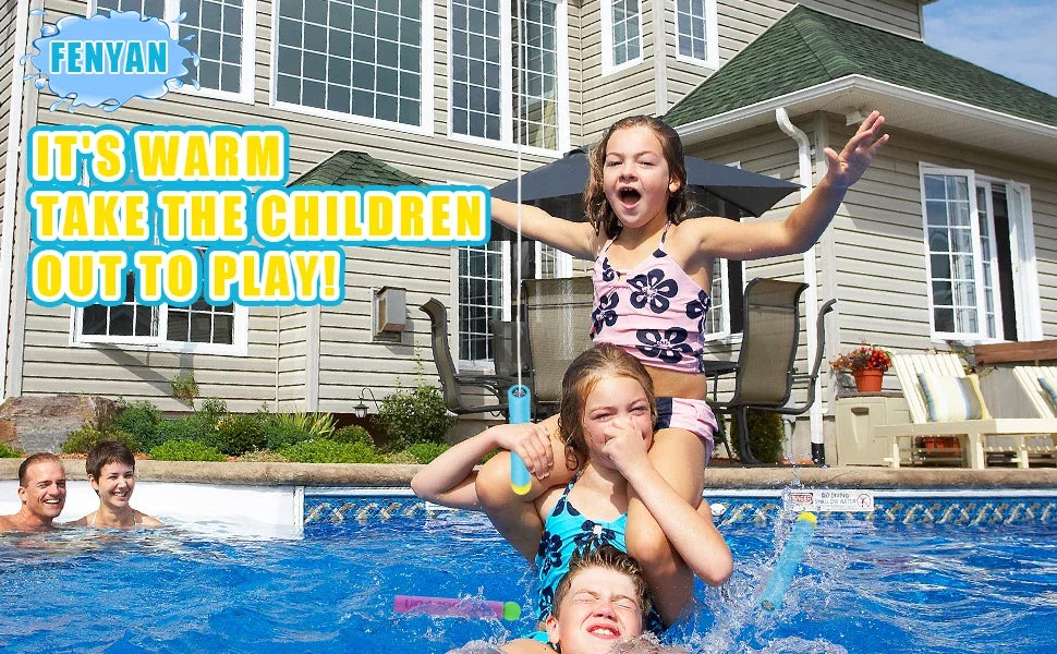 3Packs Water Gun for Kids Summer Foam Watergun Toys Water Squirter Soaker Blaster Outdoor Swimming Pool Beach Games Toys