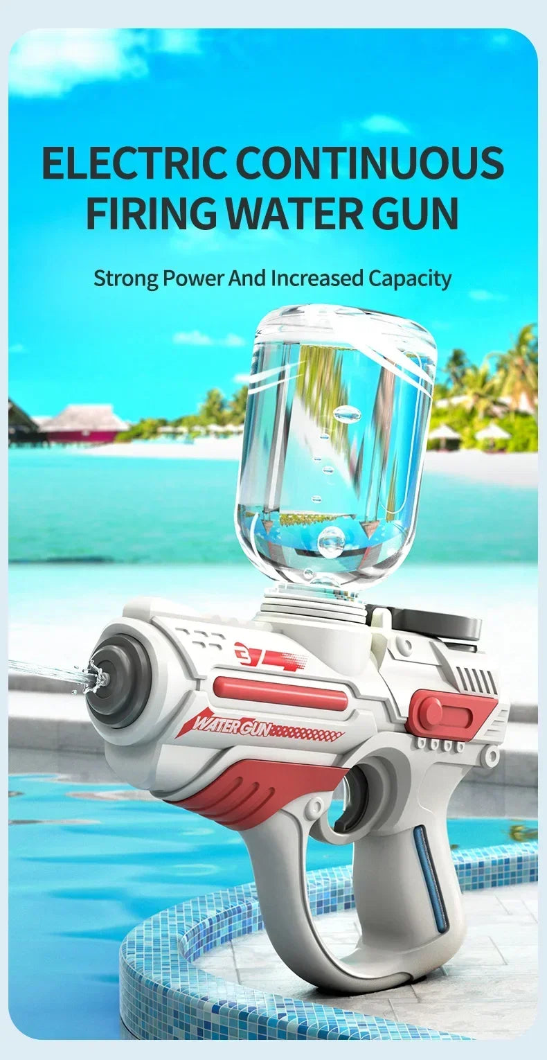 Kids Electric Water Gun Fully Automatic High Pressure Water Blaster for Boys Summer Beach Pool Party Water Fighting Play Toys