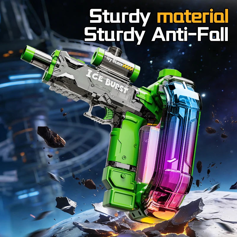 Electric Water Gun with Long Battery Automatic Water Blaster  for Summer Beach Pool Outdoor Party Games Ideal Children Gift