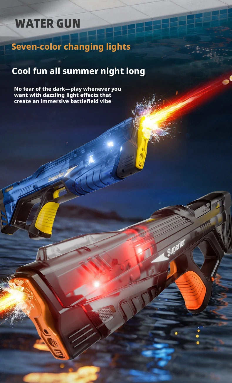 Electric Water Guns For Adults Powerful Squirt Automatic Water Suction Water Blasters Summer Outdoor Beach Toy For boys Kid Gift