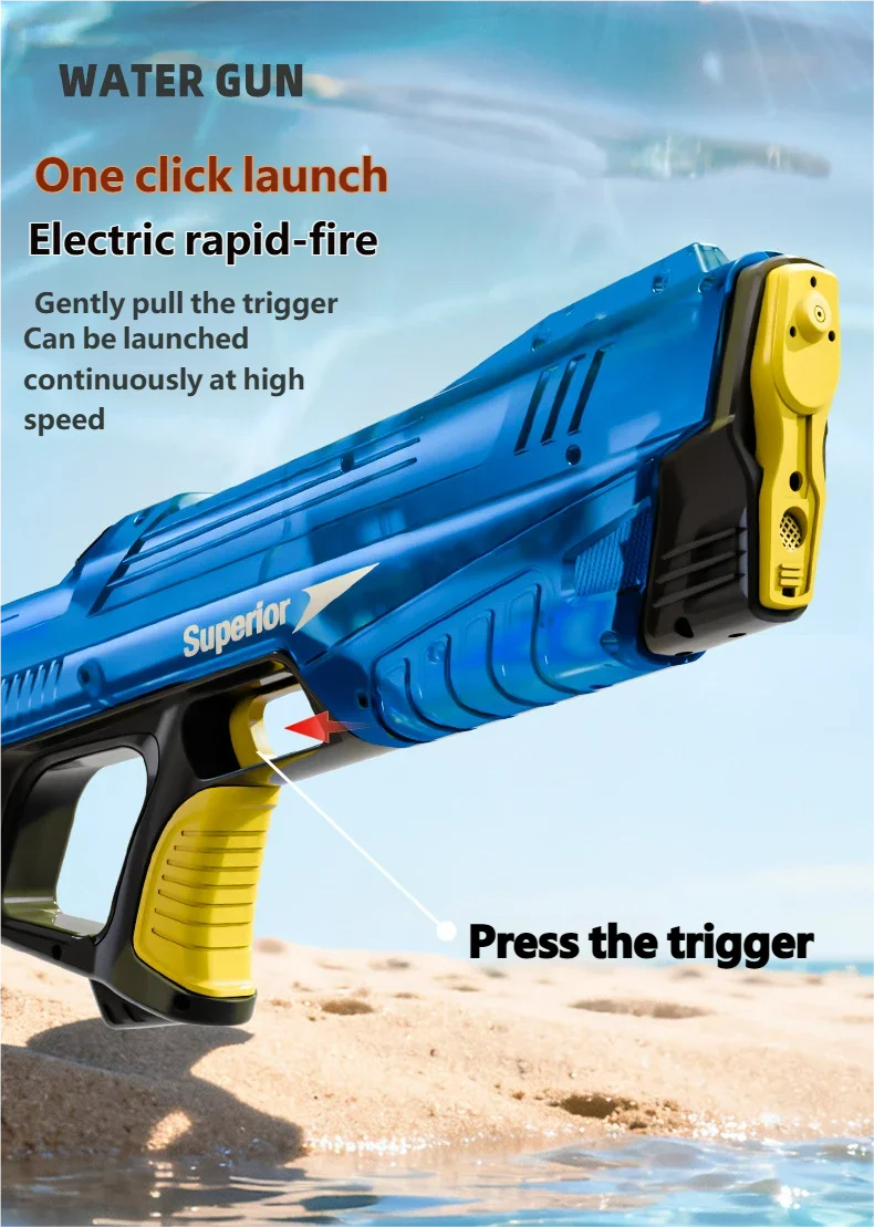 Electric Water Guns For Adults Powerful Spray Automatic Water Suction Water Blasters Outdoor Party Beach Toy For boys Kid Gifts