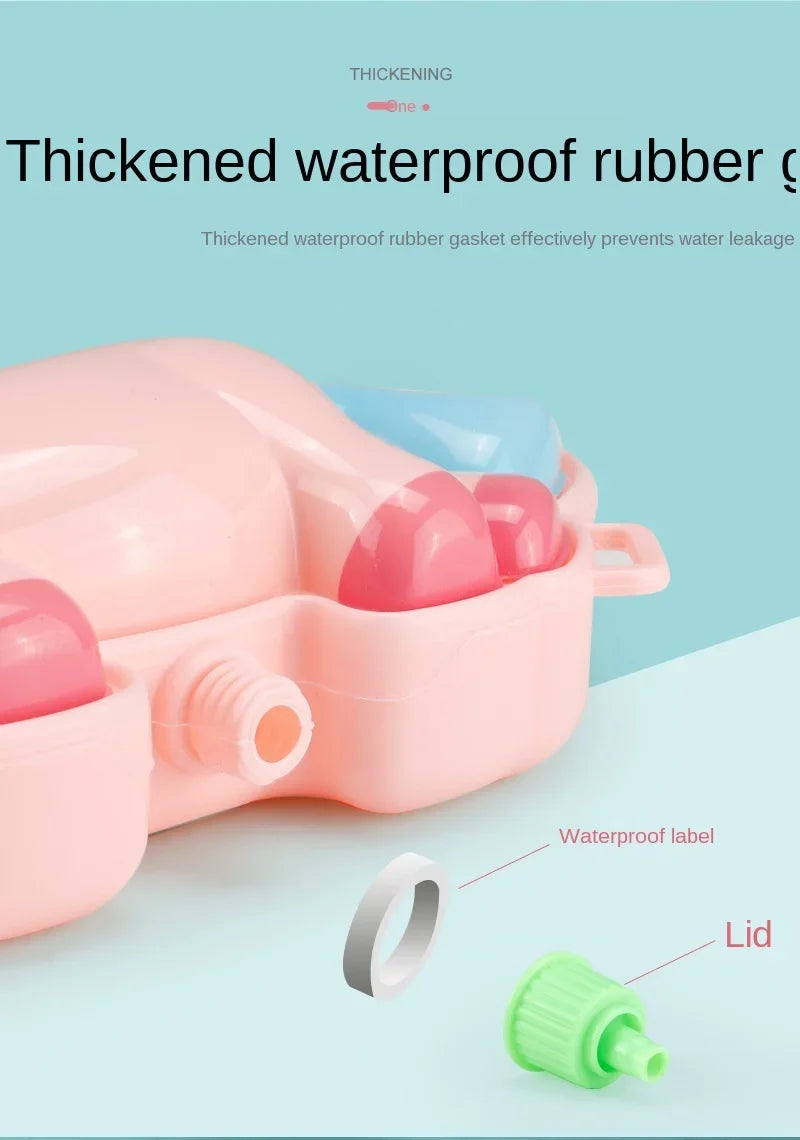 Children's Backpack 2000ml Water Gun Pull Type Large Capacity Storage Summer Funny Parent Interactive Cartoon Backpack Water Gun
