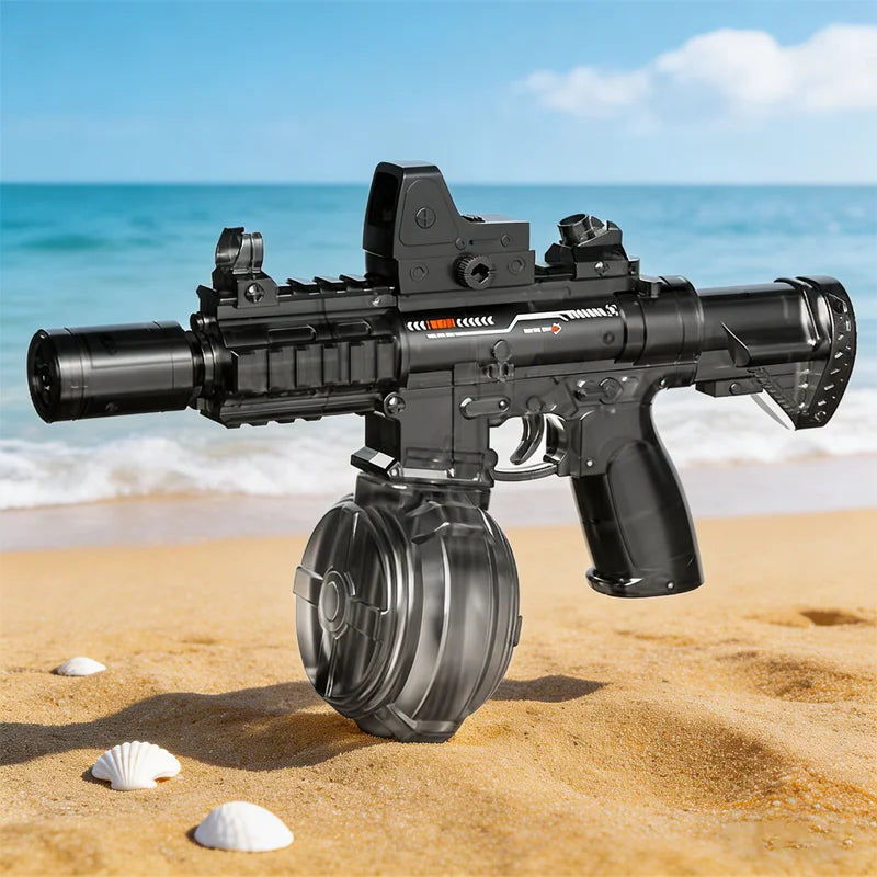 Electric Water Gun For Kids Adults Fully Automatic Water Pistol With LED Light Children's Garden Outdoor Pool Beach Water Toys