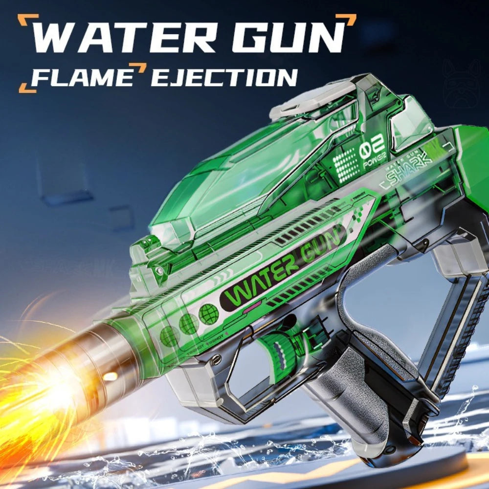 Electric Submachine Water Blaster Full Automatic Continuous Shooting Long Range Design for Summer Water Battles and Pool Fun