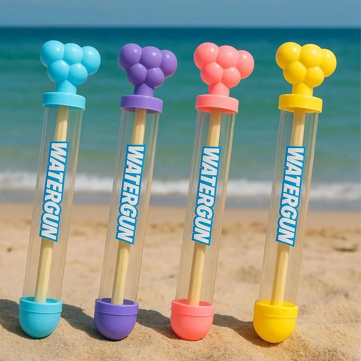 Fireworks Water Gun: High Pressure Pull-Out Water Blaster, Summer Beach Pool Toy, Outdoor Splash Game Prop for & Adults