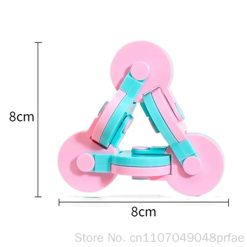 Fidget Flip Gyro 3D Cube 360 Degree Rotatable Fingertip Handheld Stress Relief Toy Creative Novelty For Adult Daily Gift