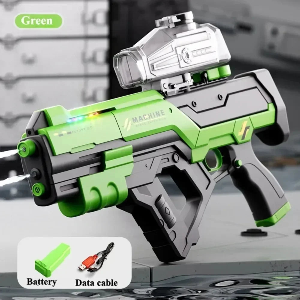 Electric Water Gun Automatic Continuous Shooting Water Blaster Summer Outdoor Beach Pool Water Fight Toy for Kids Adults