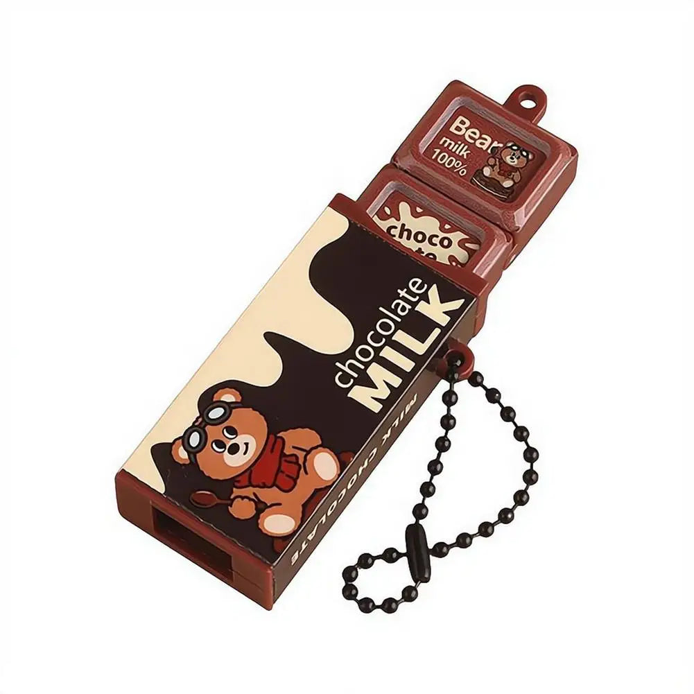 Realistic Chocolate Stress-Relieving Toys Bendable Clip Toys Keychains Sensory Toys Novelty Backpack Charms Children's Gifts