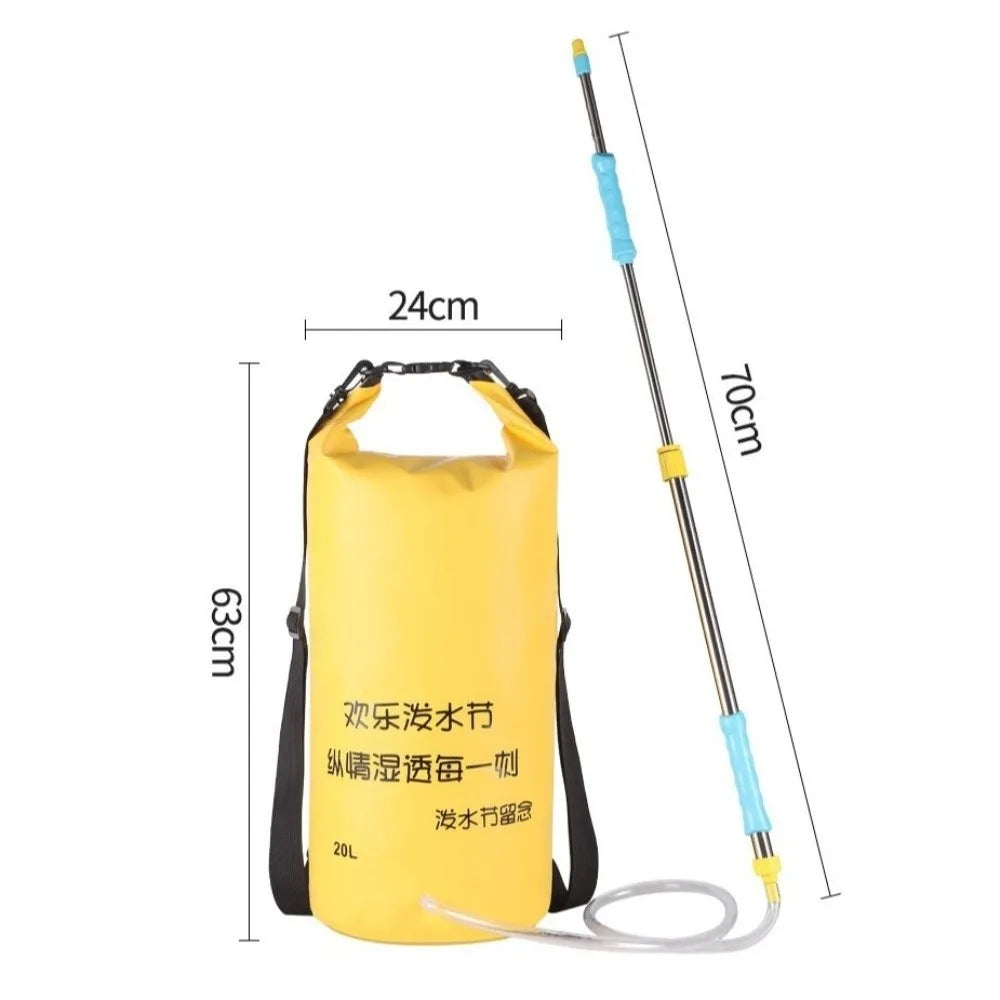 Backpack Style Water Shooter Large Capacity Stainless Steel Foam Sprayer High Pressure Outdoor Design Water Fight Artifact