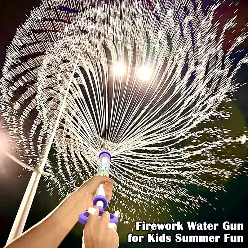 Summer Fireworks Water Gun Toy Pull-out Water Gun Beach play water multiplayer play water games suitable gift for children's day