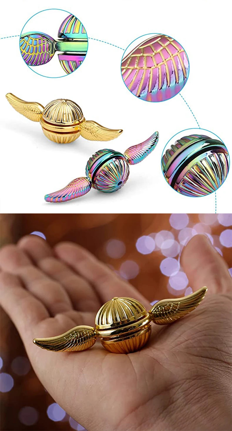 Metal Fidget Spinner Hand Spinner Toy Anti-Stress Fun Gyro for Stress Relief Finger Rotation Gyroscope for Kids And Adults