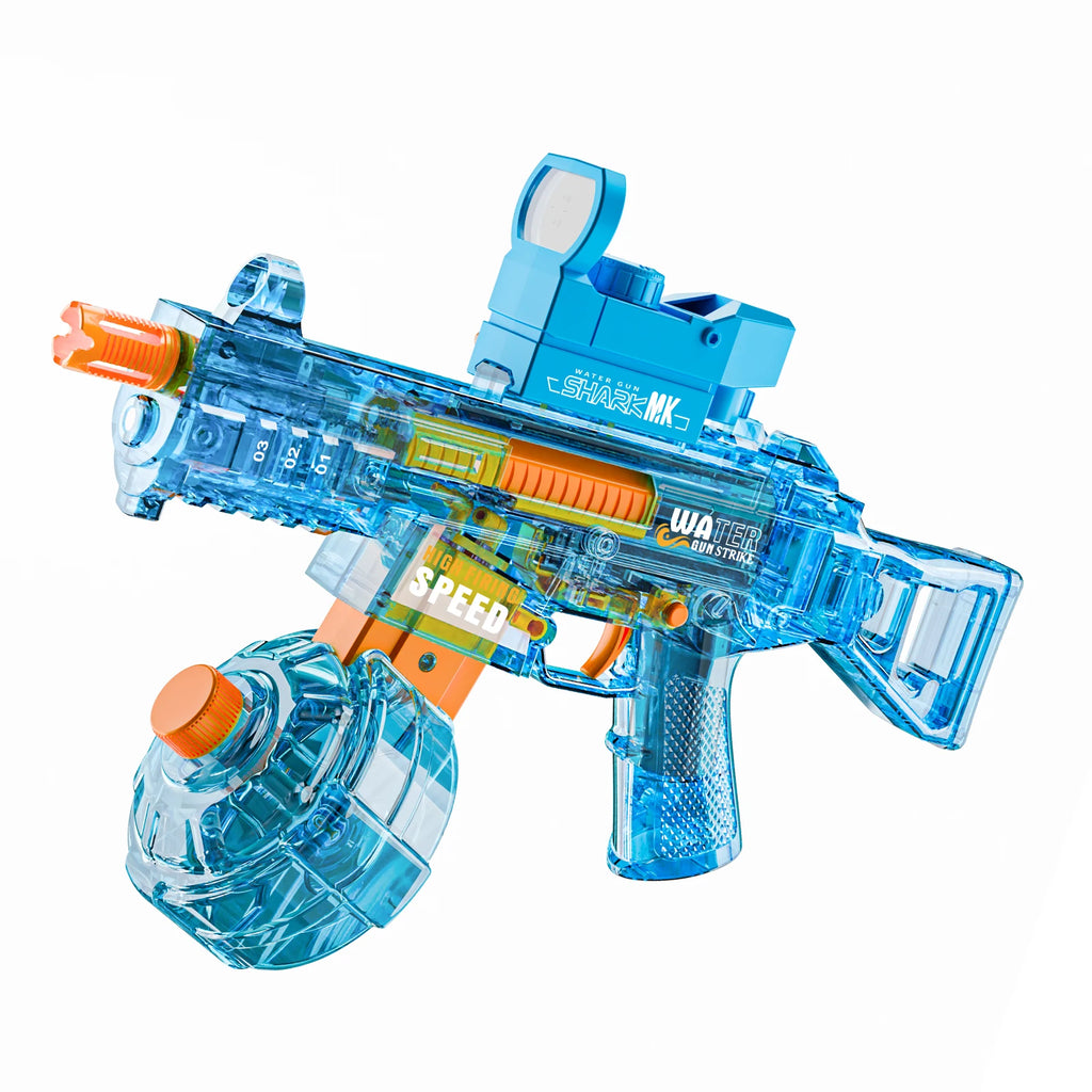 Electric Water Blaster Gun Children Automatic Water Pistol WaterGun with Led Light Summer Outdoor Game Party Toy for Adults Kids
