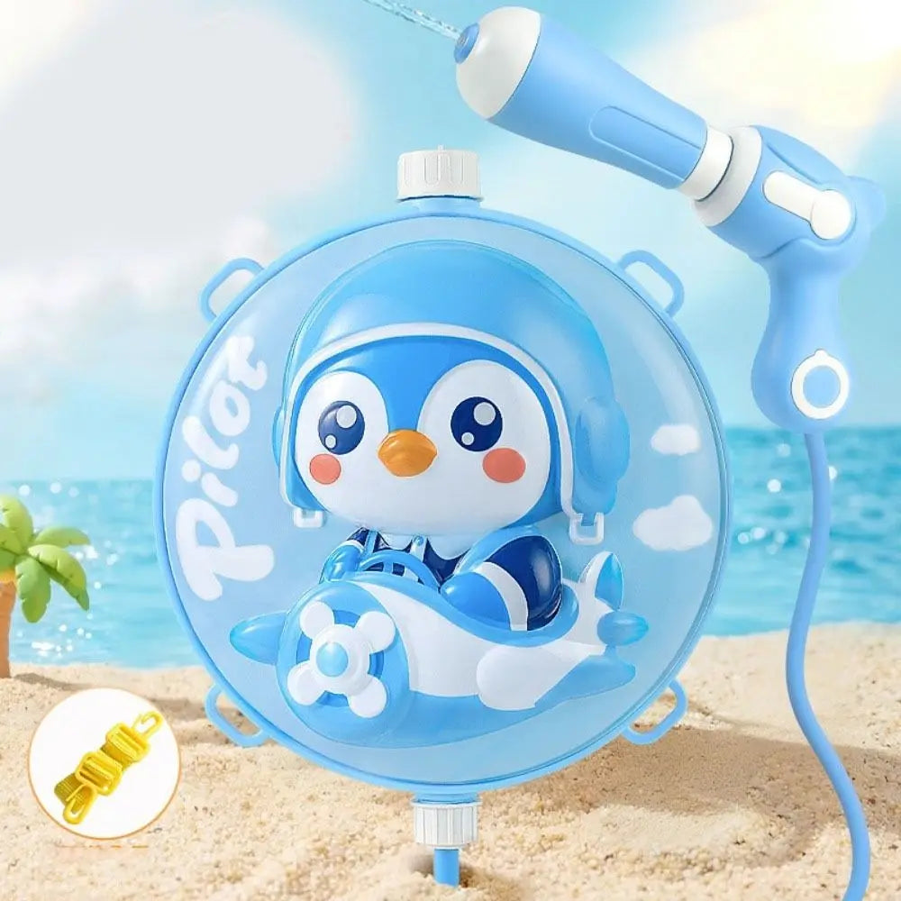 Pull Type Children Backpack Water Spray Toy Powerful Range Large Capacity Long-range Water Battle Props Easy To Fill
