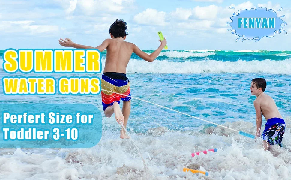 3Packs Water Gun for Kids Summer Foam Watergun Toys Water Squirter Soaker Blaster Outdoor Swimming Pool Beach Games Toys