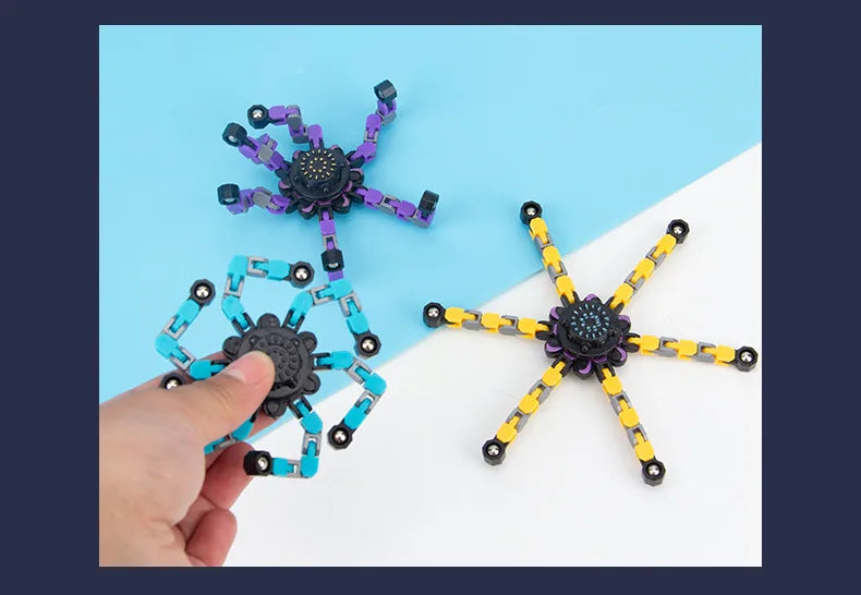 Deformed Fidget Spinner Chain Toys For Resistance Hand Spinner Vent Toys Adult Gift
