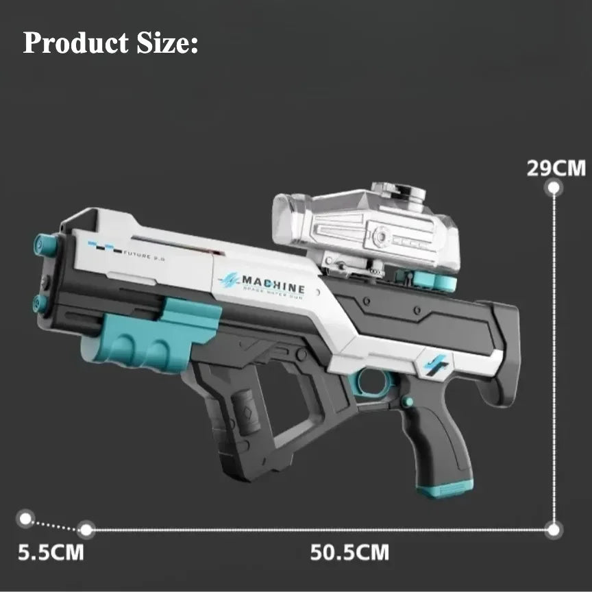 Electric Water Gun Automatic Continuous Shooting Water Blaster Summer Outdoor Beach Pool Water Fight Toy for Kids Adults