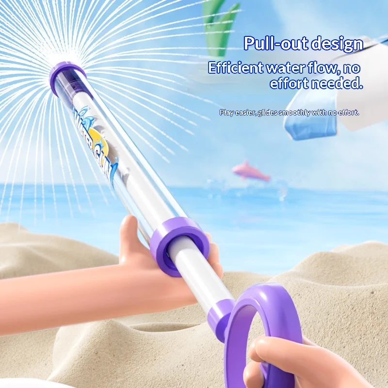 Fun Firework Effect Water Gun for Kids Large Capacity Pump Action 120° Scatter Water Cannon Summer Water Fight Essential Toy
