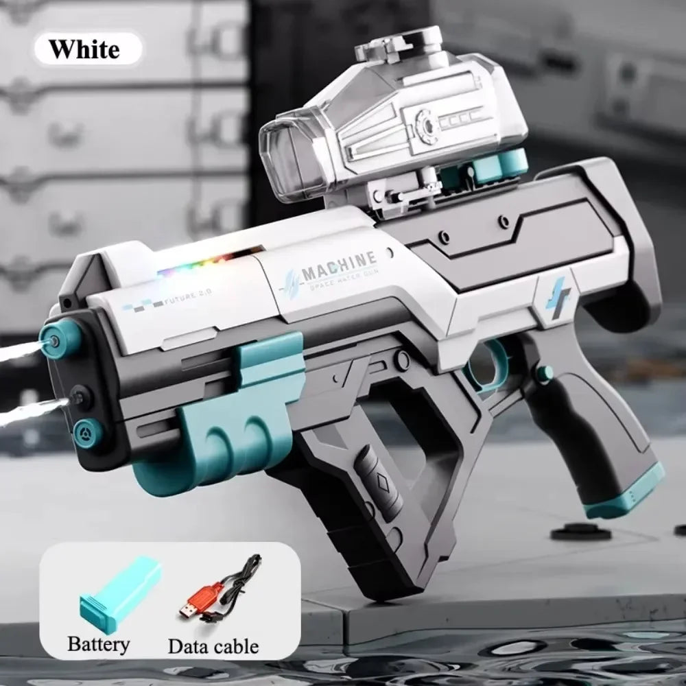 Electric Water Gun Automatic Continuous Shooting Water Blaster Summer Outdoor Beach Pool Water Fight Toy for Kids Adults
