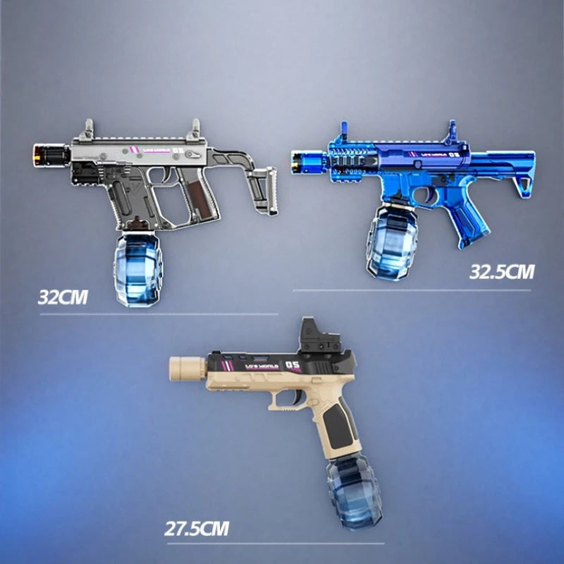 Electric Continuous Water Gun with Light Flame Effect Long Range Water Gun The Water-Sprinkling Festival Water Gun Kids Gifts