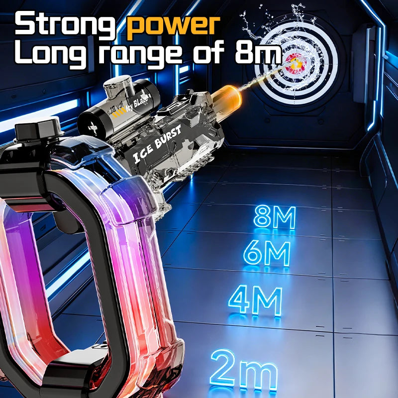 Electric Water Gun with Long Battery Automatic Water Blaster  for Summer Beach Pool Outdoor Party Games Ideal Children Gift