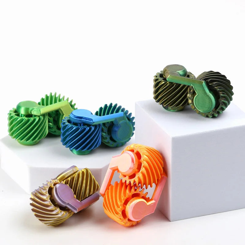 Popular Fidget Spinner 3D printed fingertip gear decompression toy mini gyroscope  Fidget Toy for Adults Teens Kids