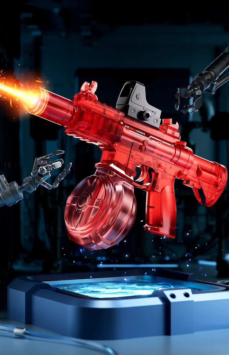 Electric Water Gun For Kids Adults Fully Automatic Water Pistol With LED Light Children's Garden Outdoor Pool Beach Water Toys