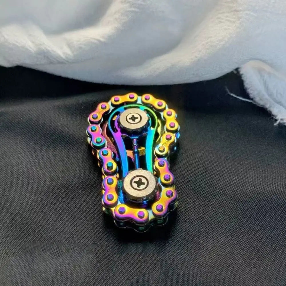 Creative Flywheel Fidget Spinner Spinning Top DIY Sprockets Fingertip Gyro Novelty Durable Hand Spinner Chain Gear Party Favors