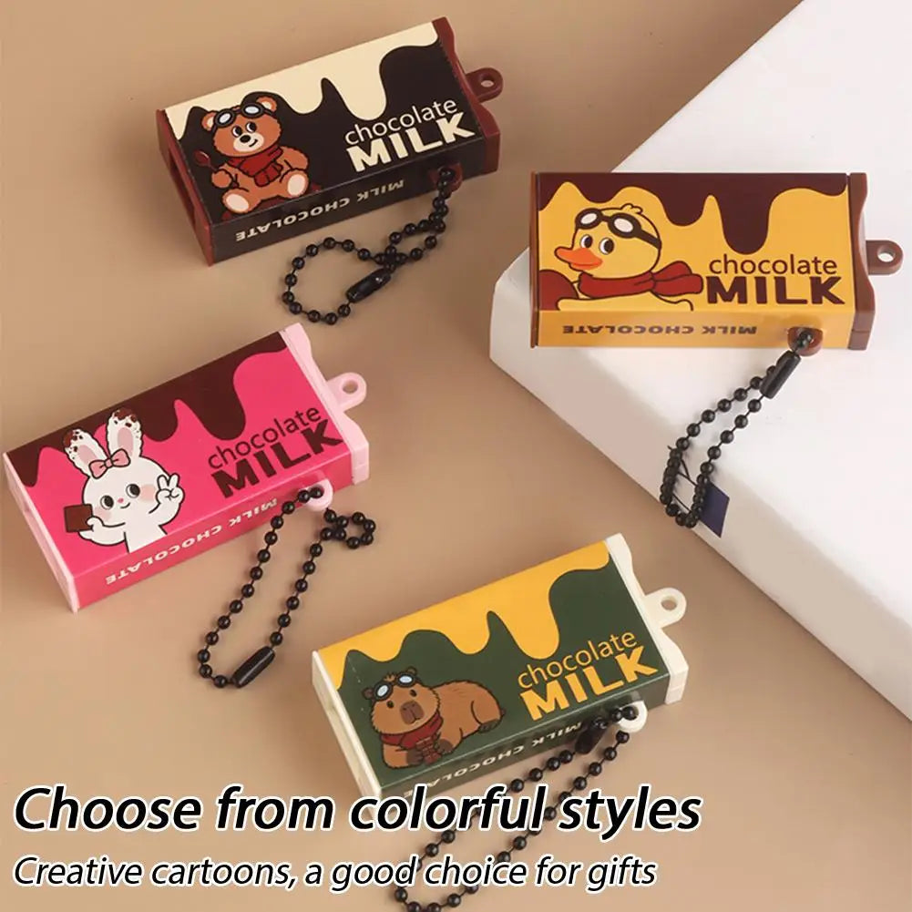 Realistic Chocolate Stress-Relieving Toys Bendable Clip Toys Keychains Sensory Toys Novelty Backpack Charms Children's Gifts