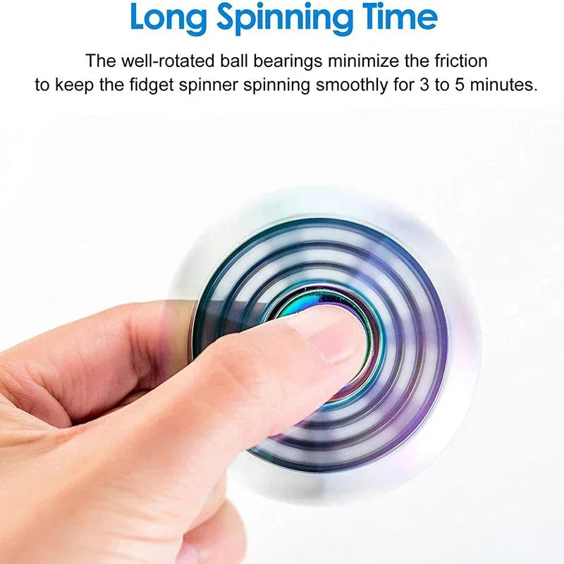 New Metal Fidget Spinner Toys Colorful AntiStress Alloy Finger Gyro EDC Relieves Stress Finger Spinner Children Adult Toy Gifts