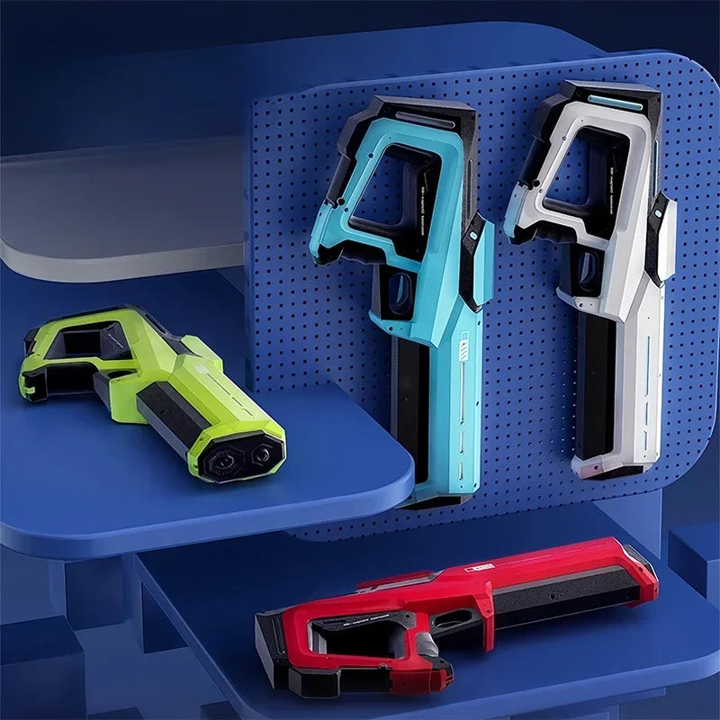Powerful Electric Water Guns for Adults, Automatic Splash Blaster with Water Suction, Summer Outdoor Beach Toys for Boys Gift