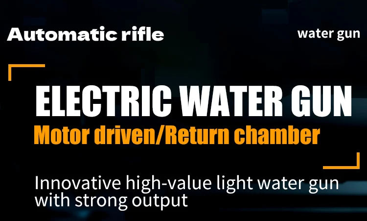 Electric Water Gun For Kids Adults Fully Automatic Water Pistol With LED Light Children's Garden Outdoor Pool Beach Water Toys