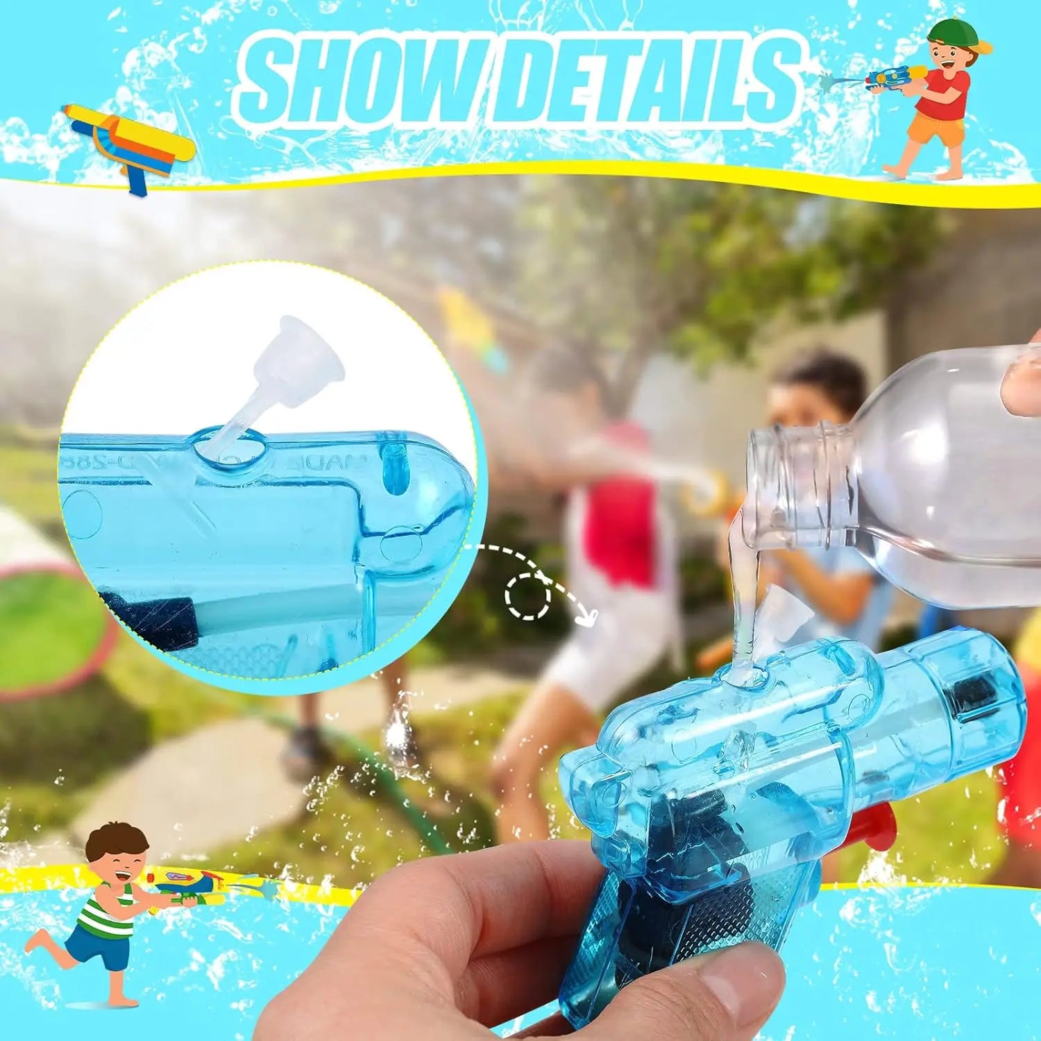 50-200 Pack Mini Water Gun for Boys and Girls Colorful Water Squirt Guns Small Toy Gun Plastic Pistol for Beach Water Park